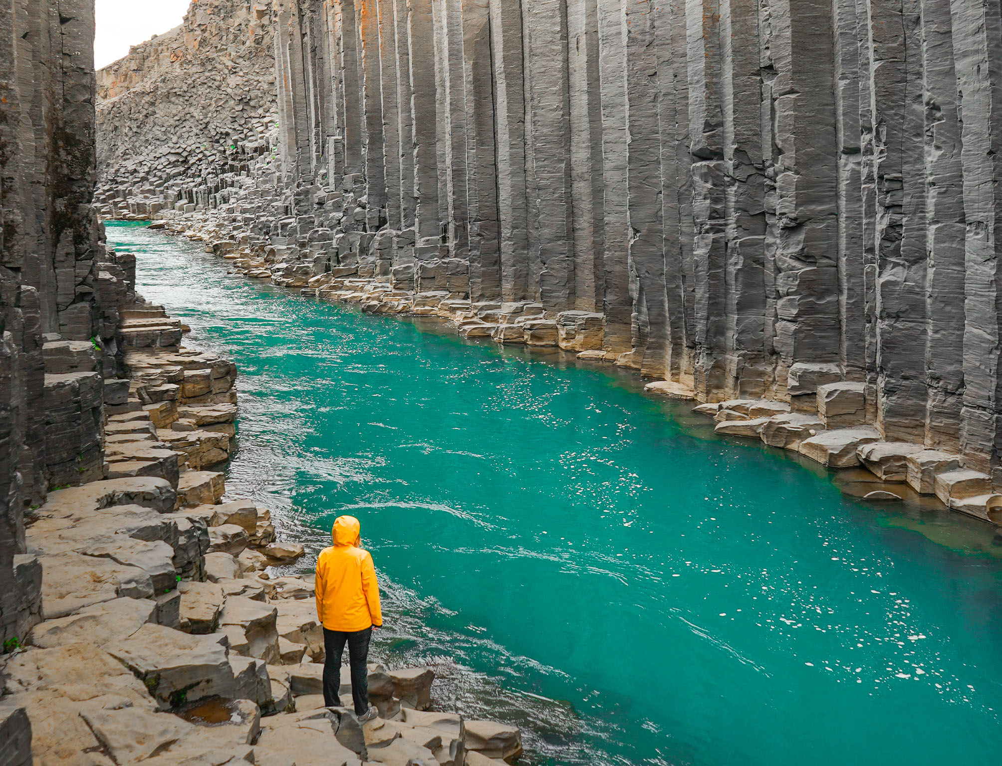 studlagil road-trip islande