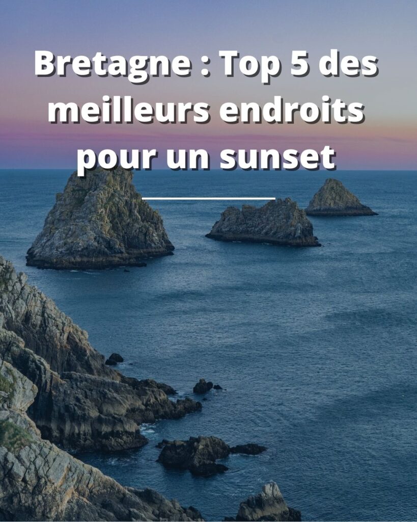 Pointe de Pen Hir pendant un sunset, France